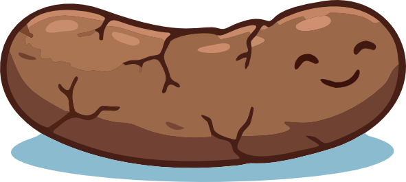 Type 3: Like a sausage but with cracks